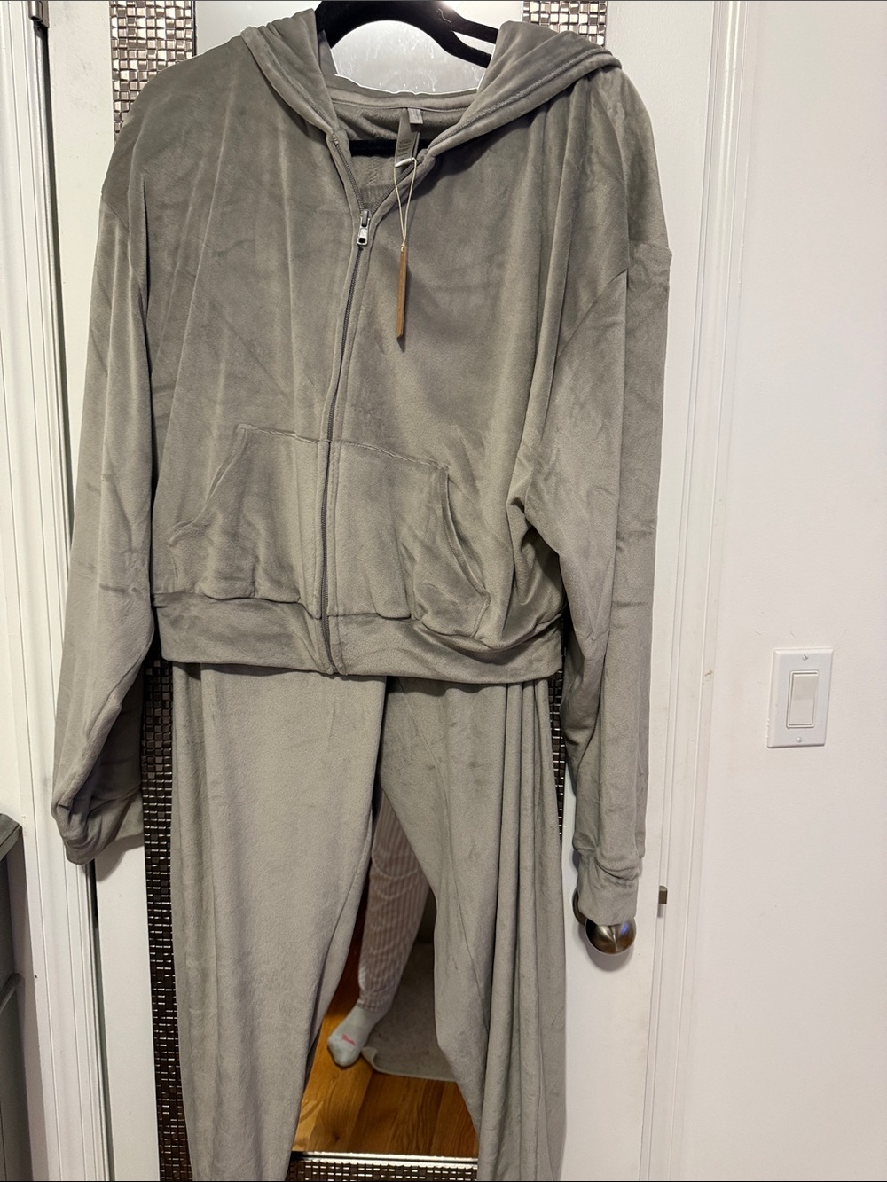 Skims velour sweatsuit